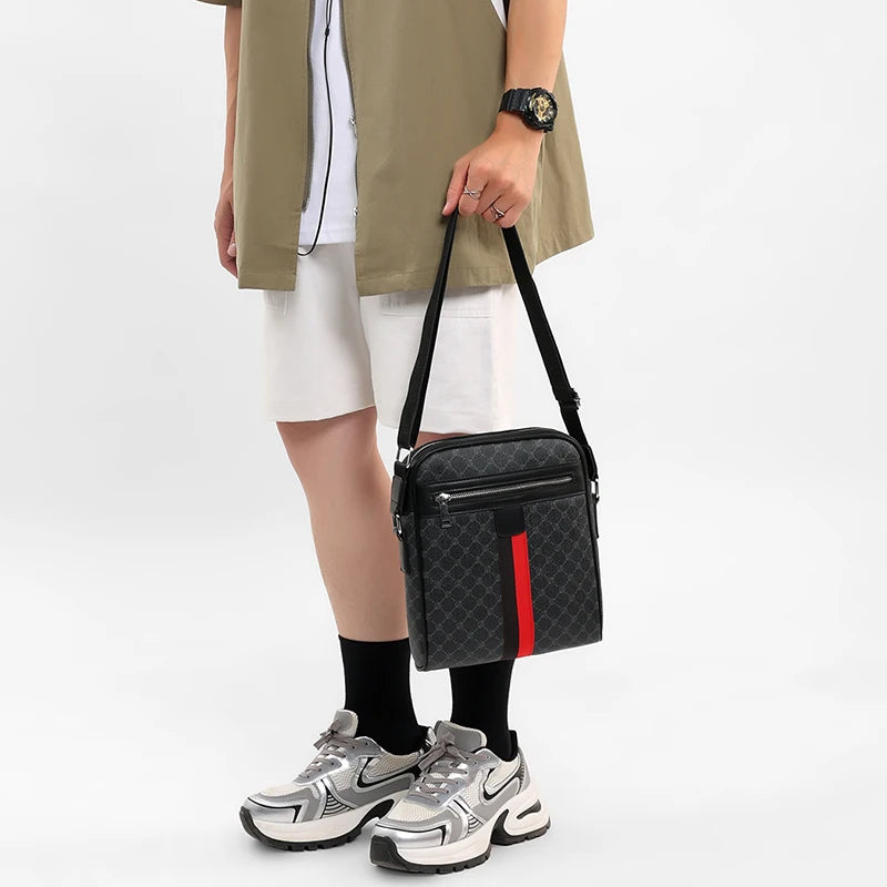 Designer Large Crossbody Bag for Men Bags Leather Casual Man Messenger Bag Male Luxury Sling Bag Fashion Business Shoulder Bag