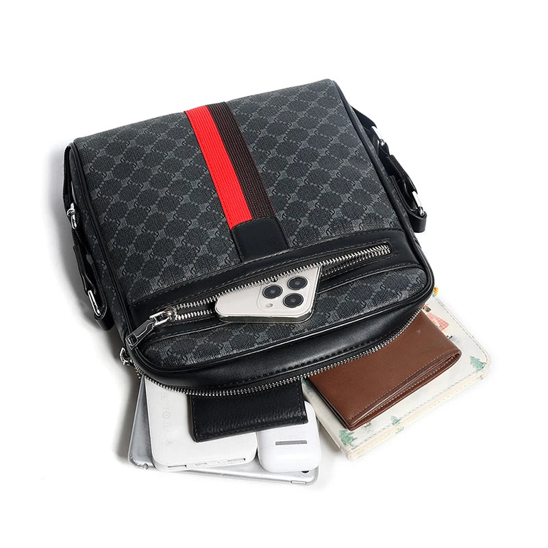 Designer Large Crossbody Bag for Men Bags Leather Casual Man Messenger Bag Male Luxury Sling Bag Fashion Business Shoulder Bag