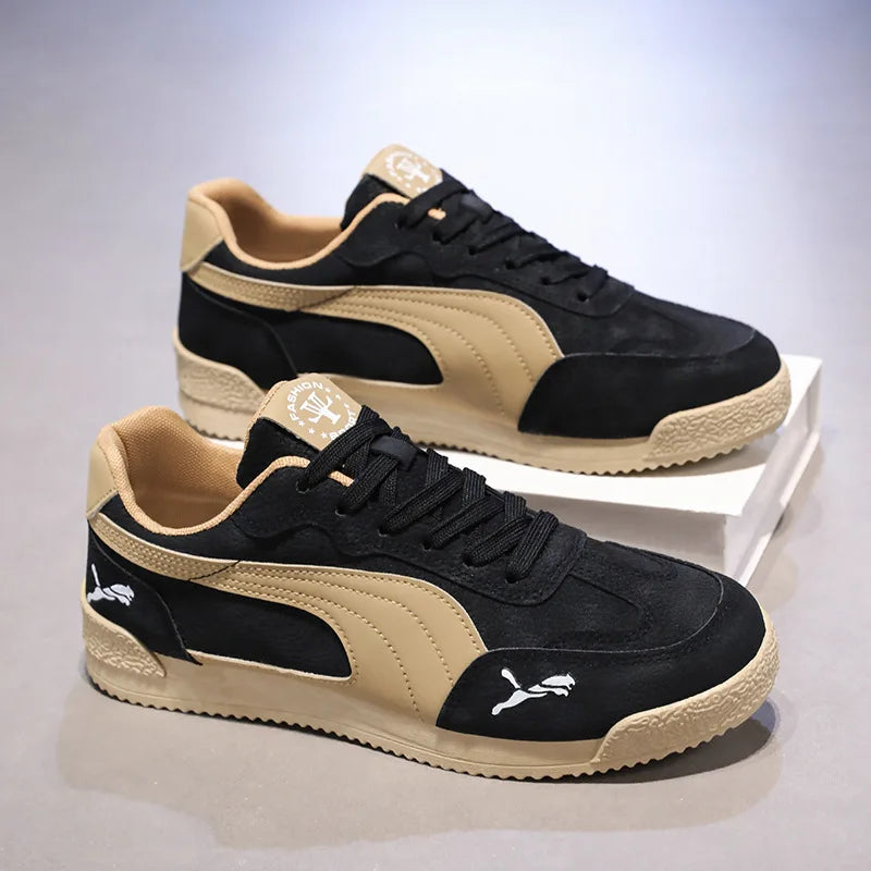 Large Size Men Casual Shoes Spring Autumn Breathable Comfortable Vintage Sneakers Fashion Lace Up Outdoor Non Slip Running Shoes