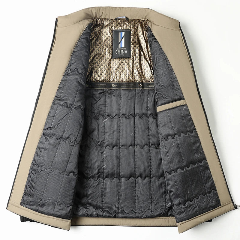 Winter Jacket Men Business Parkas Thick Warm Jackets Stand Collar Autumn Outerwear Coat Fashion Casual Formal Puffer Jacket