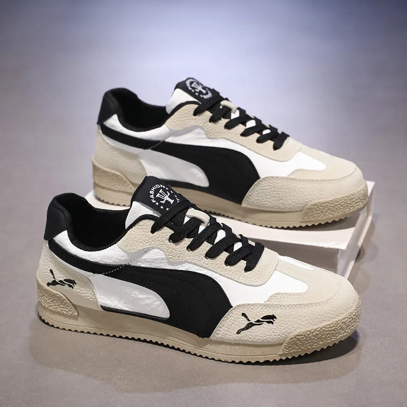 Large Size Men Casual Shoes Spring Autumn Breathable Comfortable Vintage Sneakers Fashion Lace Up Outdoor Non Slip Running Shoes