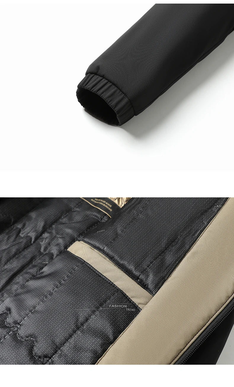 Winter Jacket Men Business Parkas Thick Warm Jackets Stand Collar Autumn Outerwear Coat Fashion Casual Formal Puffer Jacket