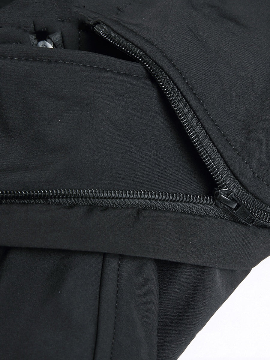 Fleece-Lined Work Clothes Suit Men'S Waterproof Labor Protection Clothing Warm Camouflage Clothing